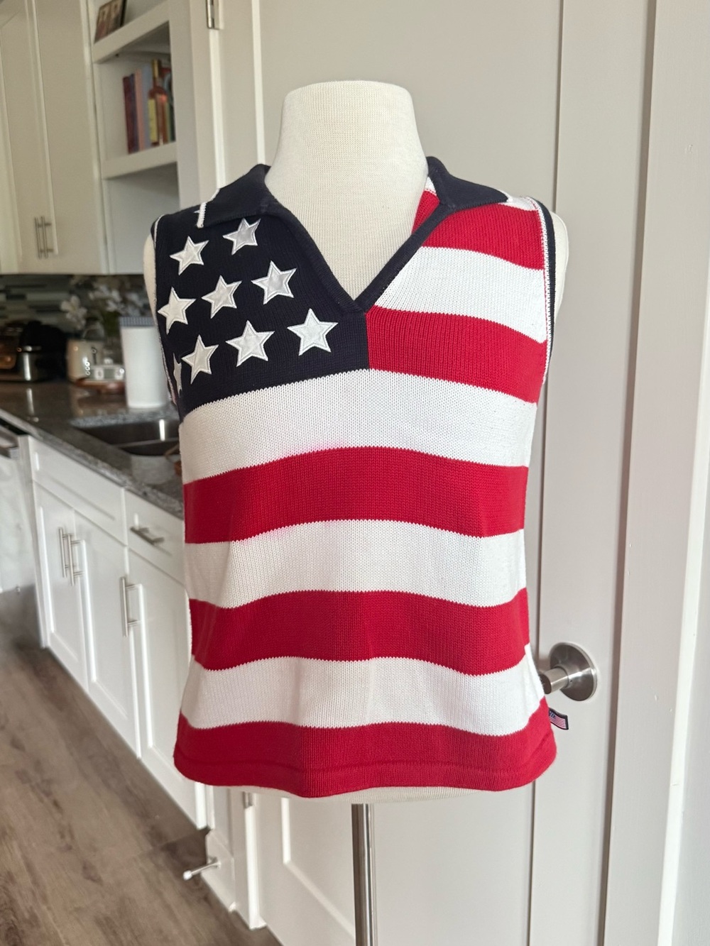 Limited Edition Karen Scott American Flag Sweater